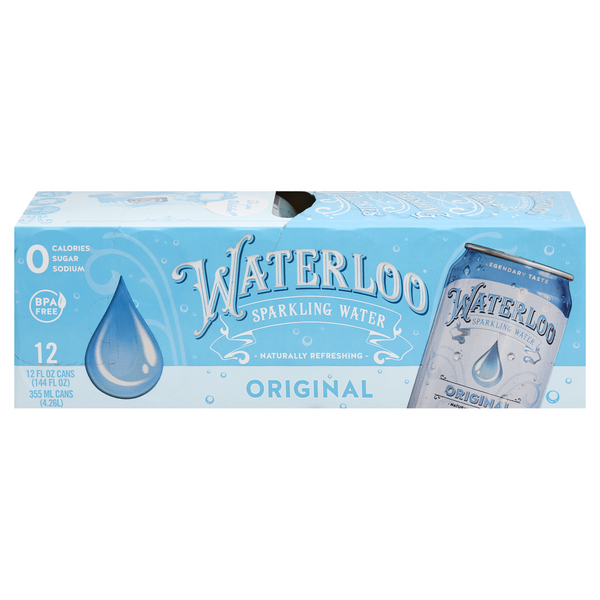 Waterloo Spring Water Waterloo Original Sparkling Water 12Pk | Hy-Vee Aisles Online Grocery ...