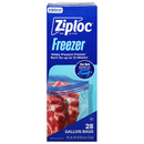 Ziploc Gallon Double Zipper Sized Freezer Bags