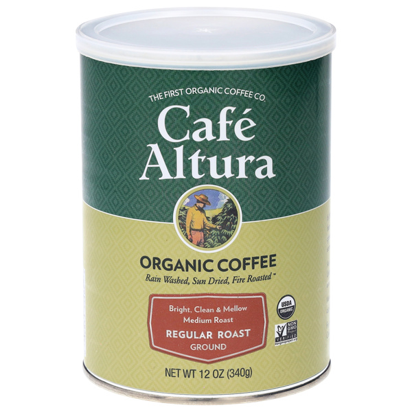 Cafe Altura Organic Ground Regular Roast Coffee 12 oz | Hy-Vee Aisles ...