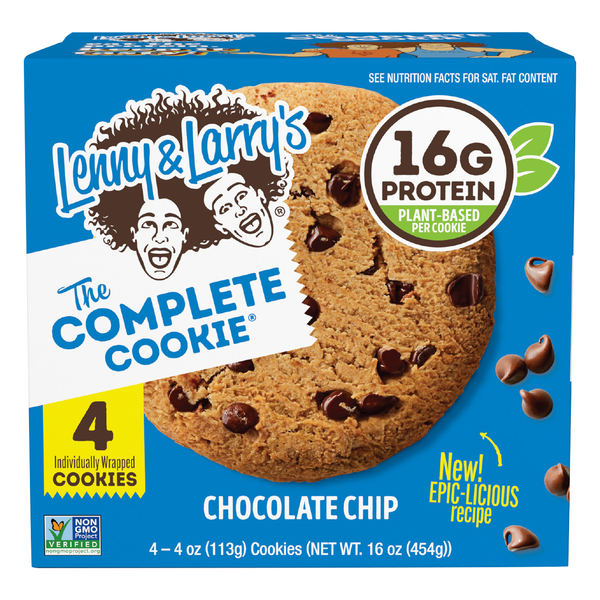 Lenny & Larry's The Complete Cookie, Chocolate Chip 4-4 oz | Hy
