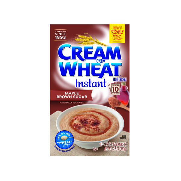 Cream of Wheat Instant Hot Cereal, Cinnabon, 1.23 Ounce, 10 Packets  (Packaging May Vary)