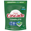 Cascade Complete ActionPacs, Dishwasher Detergent, Fresh Scent, 27Ct