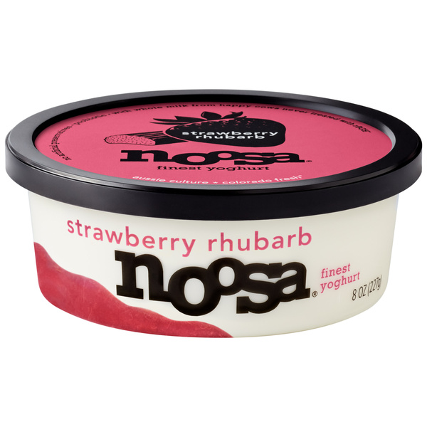 Noosa Strawberry Rhubarb Finest Yoghurt 8 oz | Hy-Vee Aisles