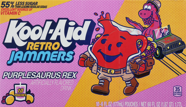 Kool-Aid Retro Jammers Purplesaurus Rex Grape Lemonade Flavored 0