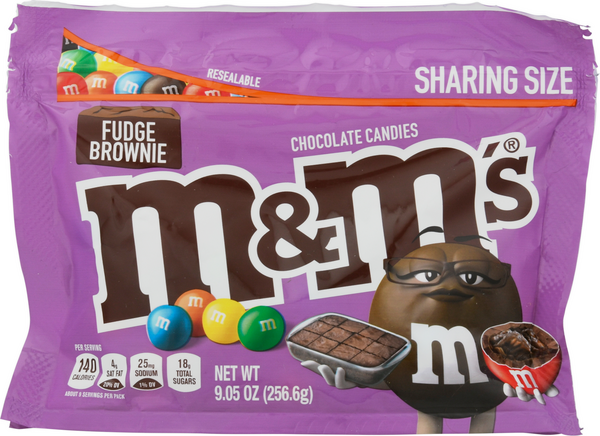 M&Ms Fudge Brownie, Family Size, 17.24 oz