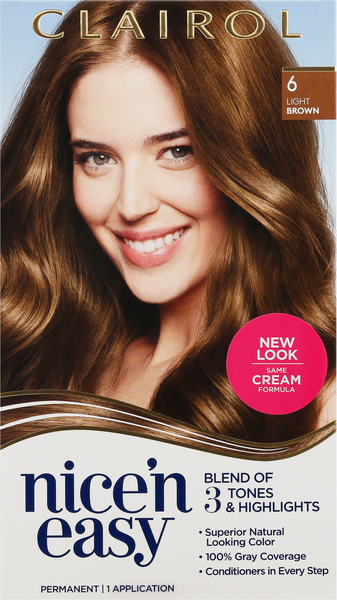 Clairol Nice'N Easy 6 Light Brown Hair Color | Hy-Vee Aisles Online Grocery  Shopping