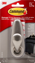 Command Metal Hook, Brushed Nickel, Decorative, Large