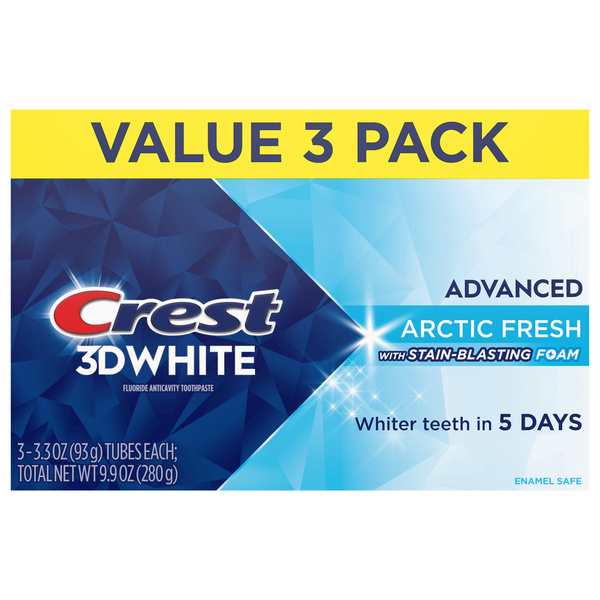 Crest 3DWhite Advanced Arctic Fresh Fluoride Anticavity Toothpaste