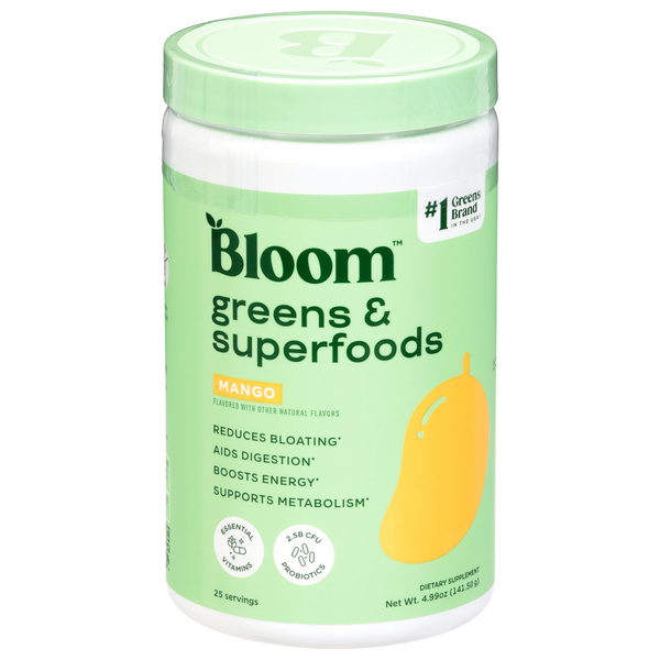 BLOOM食べ物系 Bloom Mango Greens & Superfoods 4.99 oz | Hy-Vee Aisles Online