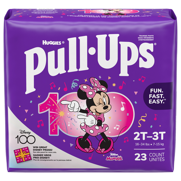 Huggies Pull-Ups Girls Training Pants, 2T-3T