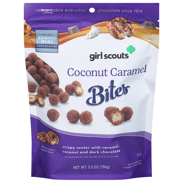 Edward Marc Chocolatier, Girl Scouts Coconut Caramel Bites | Hy