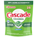 Cascade ActionPacs, Dishwasher Detergent, Fresh Scent, 25Ct