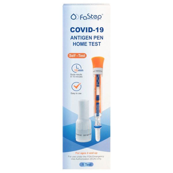 FaStep COVID-19 Self-Test Antigen Pen Home Test | Hy-Vee Aisles Online ...