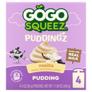 GoGo Squeez Pudding, Vanilla, 4-3 oz Pouches