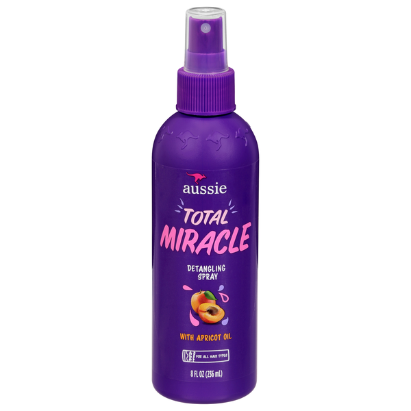 Aussie Total Miracle Hair Detangling Spray with Apricot Oil for