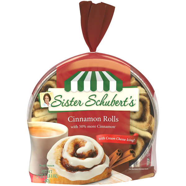 Sister Schubert's Cinnamon Rolls with Cream Cheese Frosting | Hy