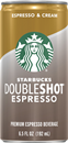 Starbucks DoubleShot Espresso and Cream Premium Espresso Beverage