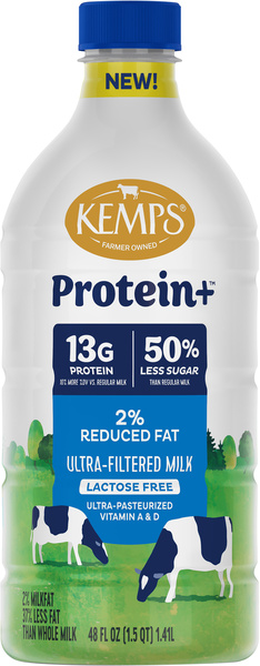 Kemps Protein+ 2% Reduced Fat Ultra-Filtered Milk, Lactose Free