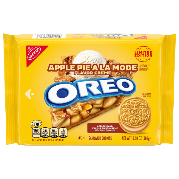 Oreo Apple Pie A La Mode Sandwich Cookies, Limited Edition | Hy