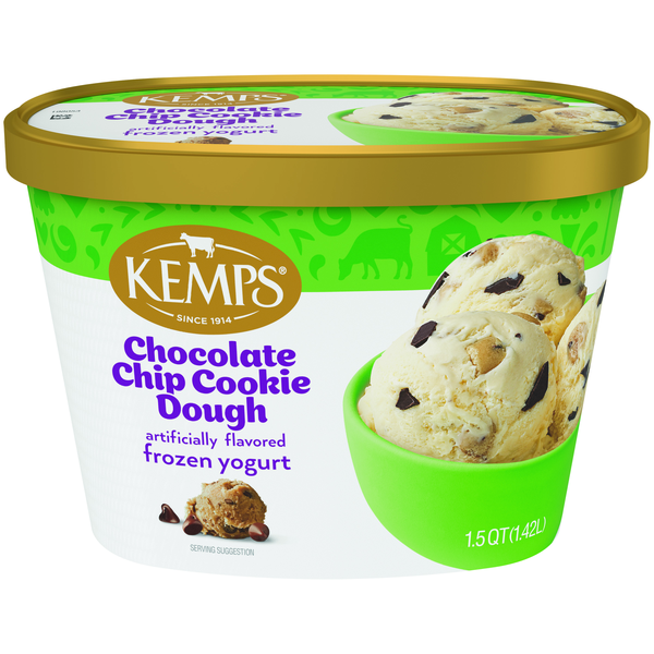 Kemps Chocolate Chip Cookie Dough Frozen Yogurt | Hy-Vee Aisles