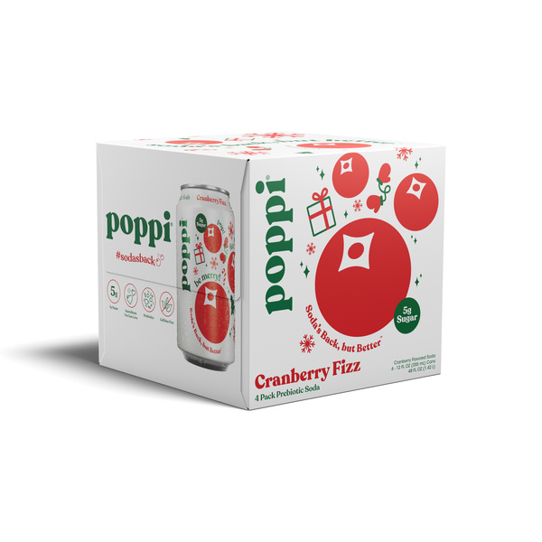 Poppi Cranberry Fizz Prebiotic Soda, 4Pk | Hy-Vee Aisles Online