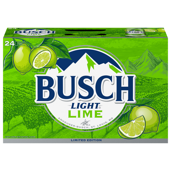Busch Light Lime Lager, 24Pk | Hy-Vee Aisles Online Grocery Shopping
