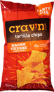 Crav'N Flavor Tortilla Chips, Nacho Cheese, Party Size