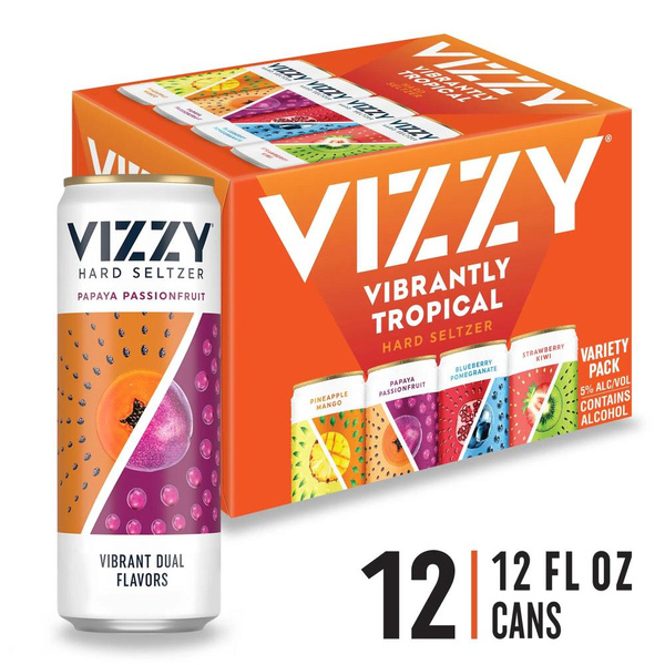 Vizzy Hard Seltzer Vibrantly Tropical Variety Pack, 12Pk | Hy-Vee