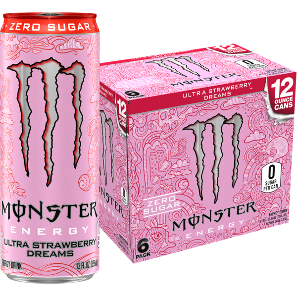 Monster Energy, Ultra Strawberry Dreams 6pk | Hy-Vee Aisles Online