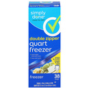 Simply Done Double Zipper Quart Freezer Bags