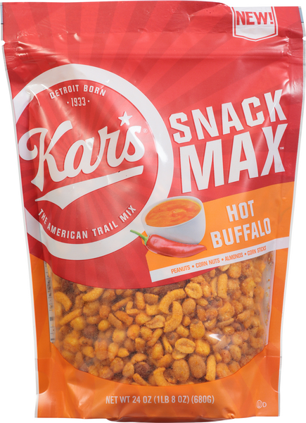 Snack Max Rol Kar's Snack Max Hot Buffalo Trail Mix 24 oz | Hy-Vee Aisles Online ...