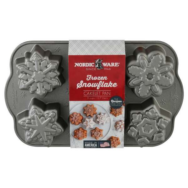 Nordic Ware Snowflake Cakelets Pan - Platinum, 1 ct - City Market