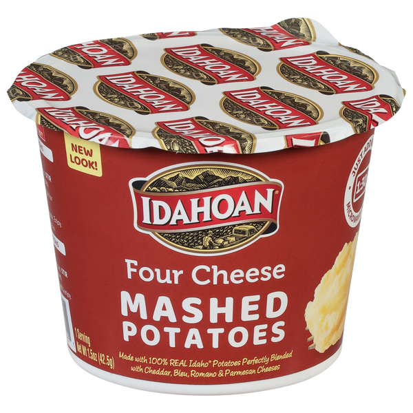 Idahoan Mashed Potatoes Four Cheese Family Size (8 oz) Delivery - DoorDash