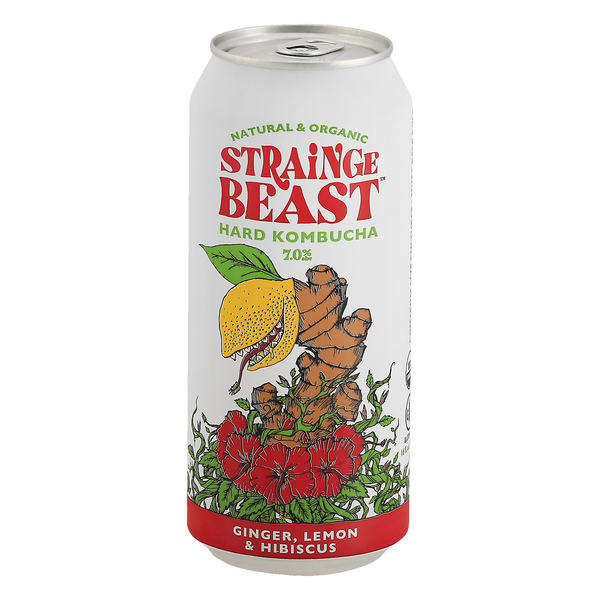 Strainge Beast Ginger, Lemon & Hibiscus Hard Kombucha | Hy-Vee