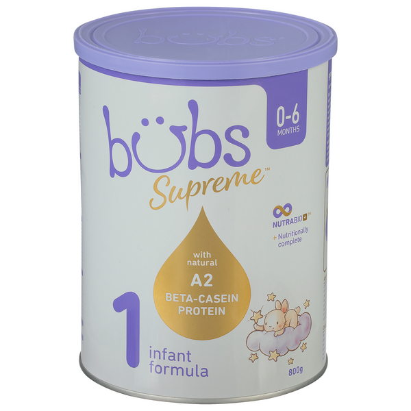 Bubs（バブズ） Supreme（シュプリーム） A2 粉ミルク 大缶 800g