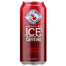 Sparkling Ice +Caffeine, Cherry Vanilla Flavored Sparkling Water with Caffeine, Zero Sugar