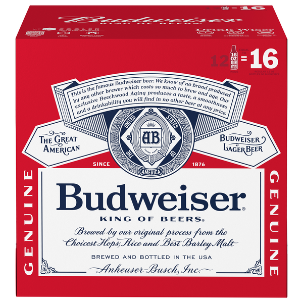 Budweiser 12Pk | Hy-Vee Aisles Online Grocery Shopping