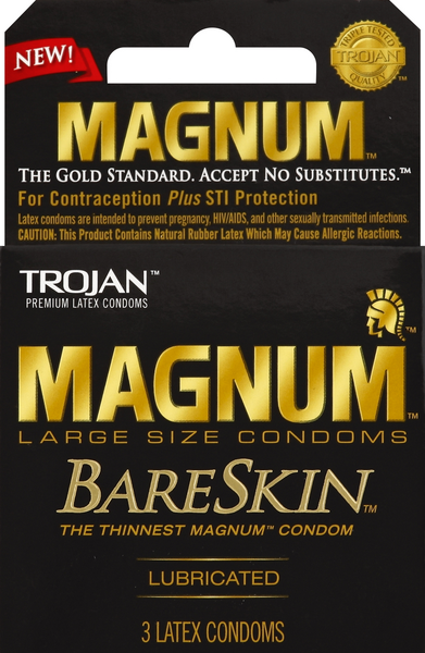 Trojan Magnum Bareskin Condoms, Lubricated, Large Size | Hy-Vee Aisles Online Grocery Shopping Trojan Magnum Bareskin Condoms, Lubricated, Large Size | Hy-Vee Aisles Online Grocery Shopping