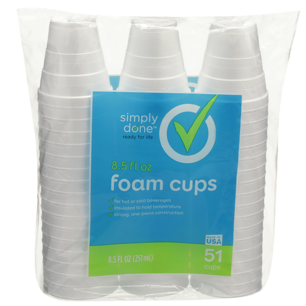 Foam Cups in Disposable Tableware 