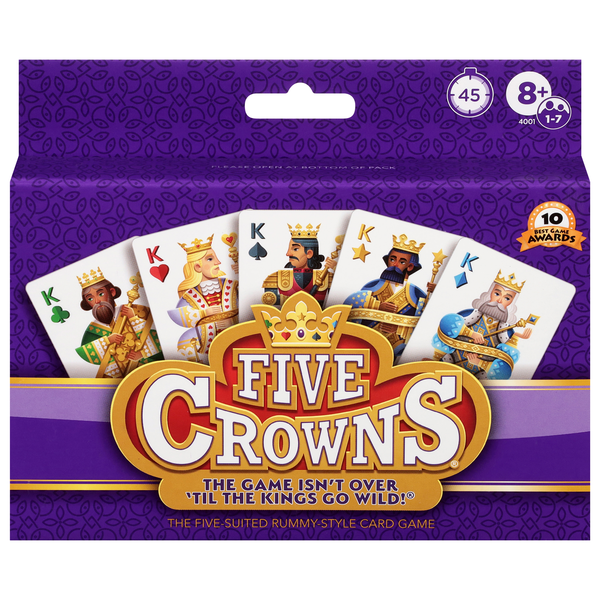 2 RUMMY GAME ラミー ゲーム 新品 ヴィンテージ バニー Five Crowns Card Game, the Five-Suited, Rummy-Style, 8+ | Hy