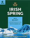 Irish Spring Deodorant Soap, Icy Blast, Bath Size 8-3.75 Oz