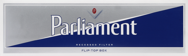 Parliament Cigarettes, Recessed Filter, Silver Pack, Flip-Top Box