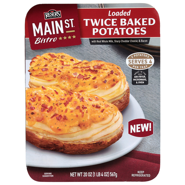 Reser's Main St Bistro Loaded Twice Baked Potatoes with Real Whole
