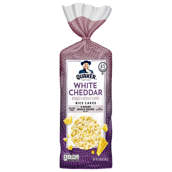 Rice cake & Harry① Quaker White Cheddar Rice Cakes | Hy-Vee Aisles Online Grocery