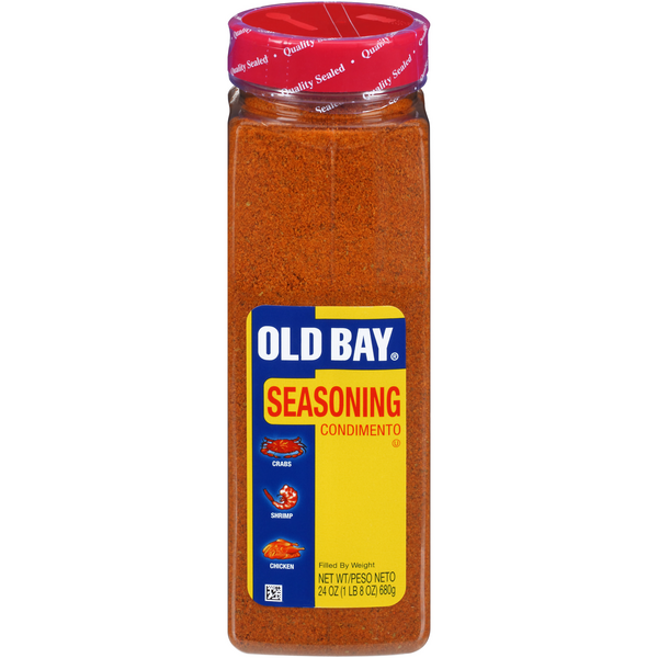  OLD BAY Seasoning, 24 oz - One 24 Ounce Container of OLD BAY  All-Purpose Seasoning with Unique Blend of 18 Spices and Herbs for Crabs,  Shrimp, Poultry, Fries, and More 