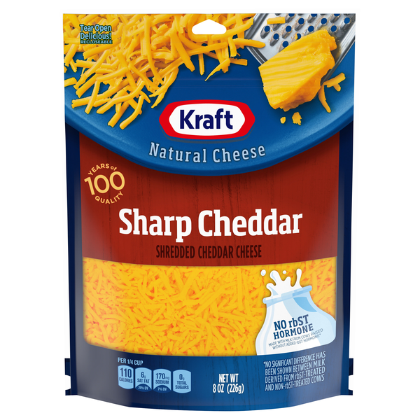 Kraft Shredded Sharp Cheddar Cheese | Hy-Vee Aisles Online Grocery 