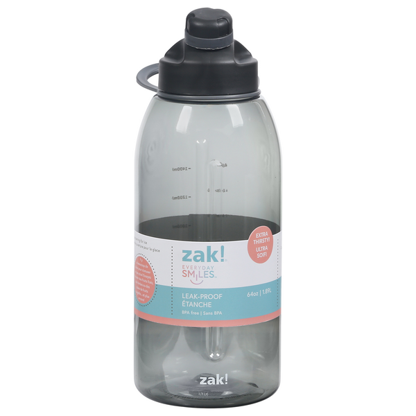 zak! Everyday Smiles Leak-Proof (64 oz) Water Bottle – Twin