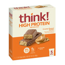 think Creamy Peanut Butter Protein Bars, 5-2.1 oz Bars