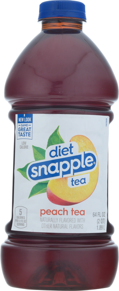 Snapple Peach Tea, 16 Fl Oz Glass Bottle, Fruit & Berry