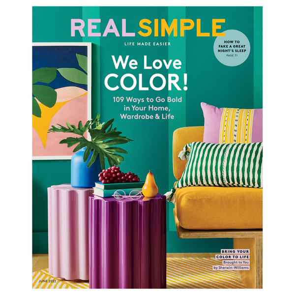 REAL SIMPLE Magazine June 2022 We Love Color 109 Ways to Go Bold in Your  Home